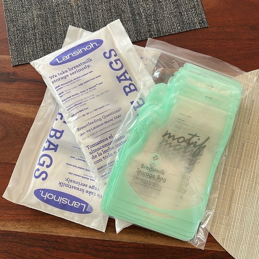 115 breastmilk storage bags UNOPENED